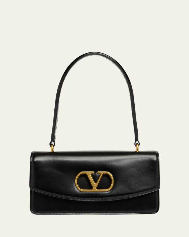 Vain VLOGO Leather Top-Handle Bag